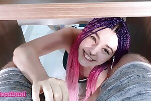 Tiro TEEN SUKED MY Blarney Enplane CUM Down Brashness - POV