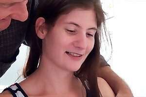 Skinny teen fucked by her tutor
